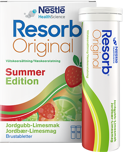 Resorb Summer Edition Jordgubb/Limesmak 20 brustabletter