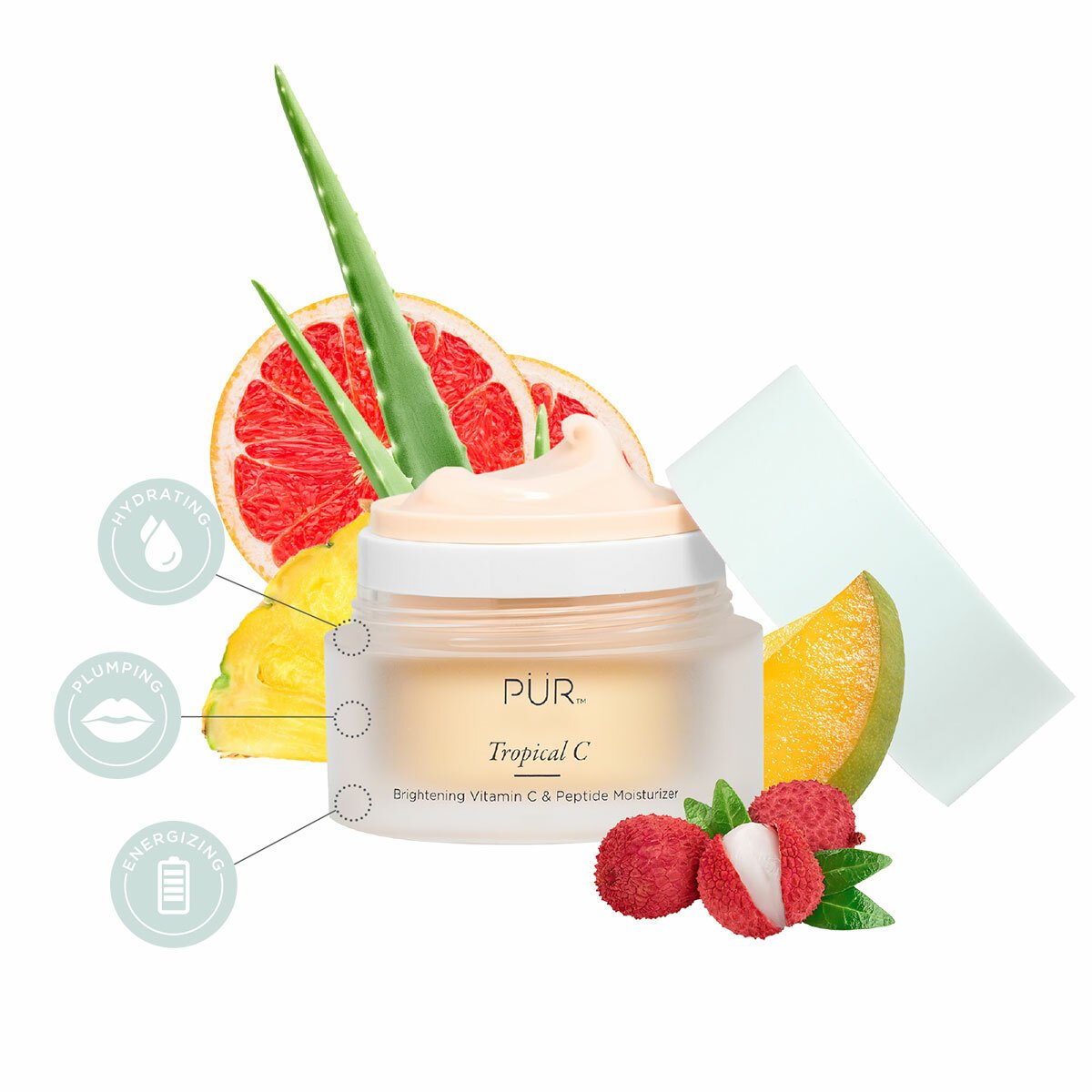 PÜR Tropical C - Brightening Vitamin C & Peptide Moisturizer 50ml