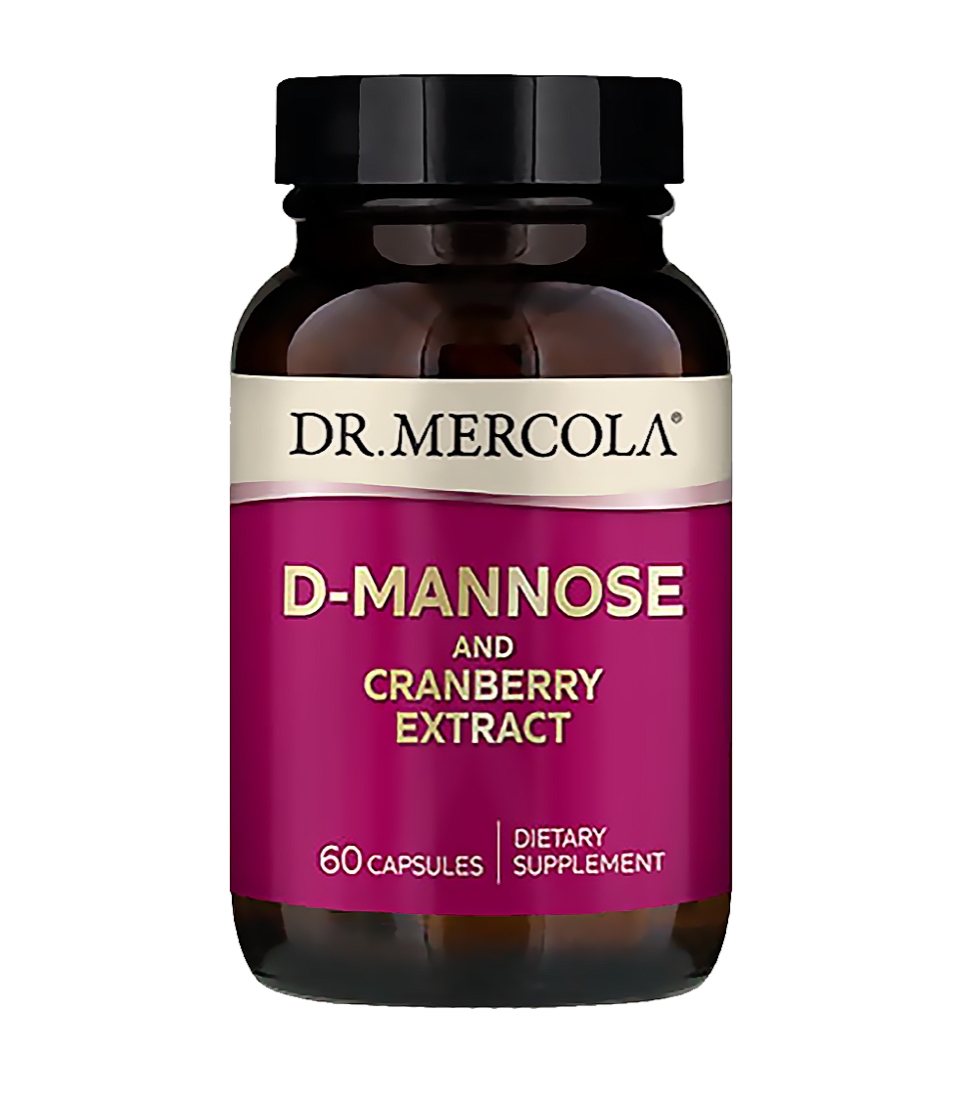 DR.MERCOLA D-Mannose & Cranberry Extract 60 kapslar