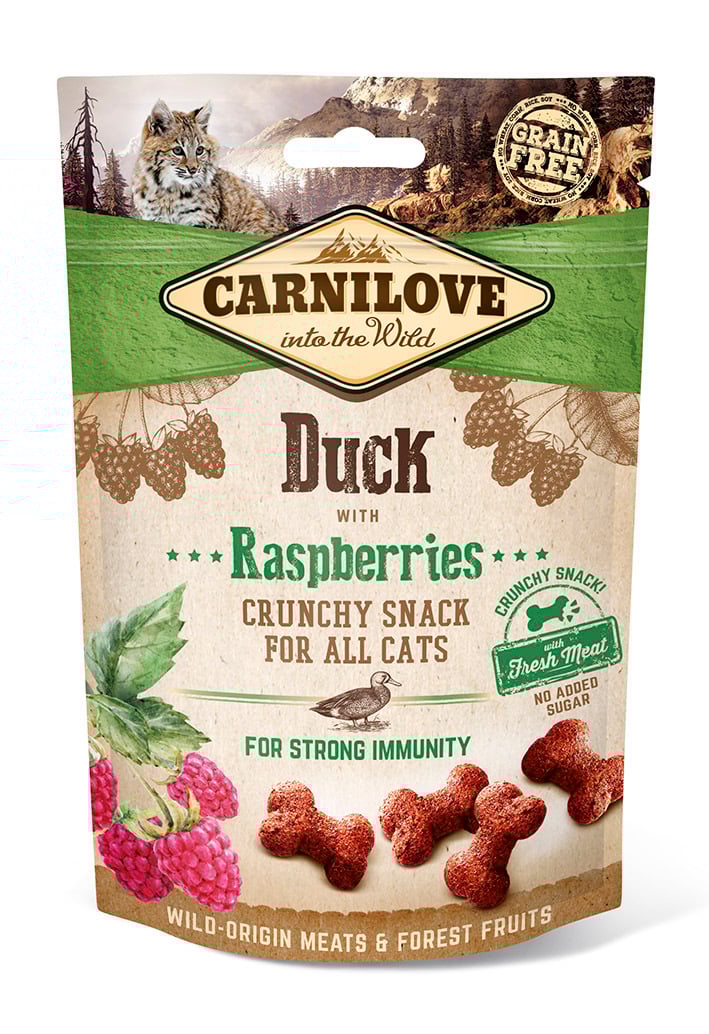 Carnilove Cat Crunchy Snack Duck with Raspberry 50 g