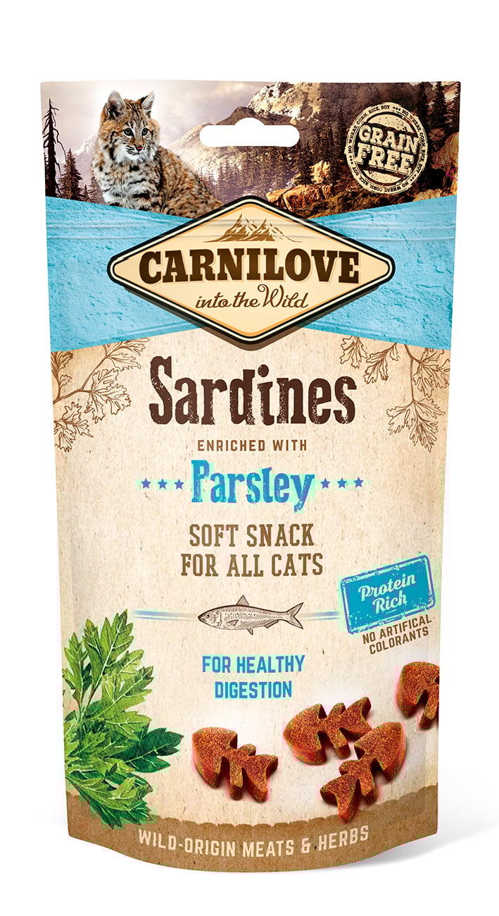 Carnilove Cat Semi Moist Snack Sardine with Parsley 50 g