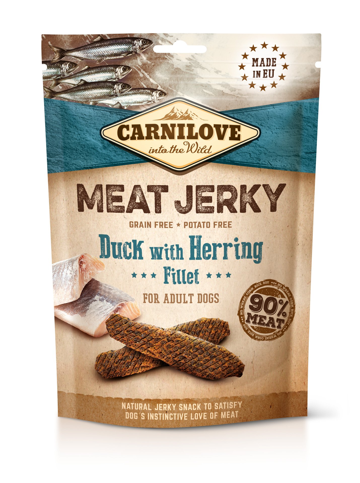 Carnilove Jerky Duck with Herring Fillet 100 g