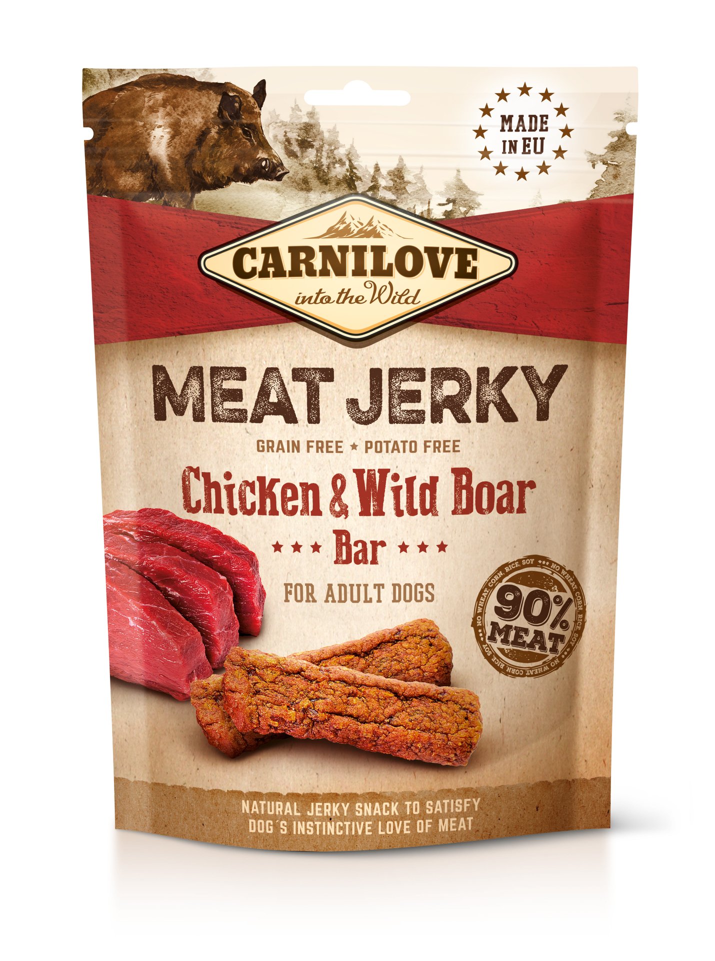 Carnilove Jerky Chicken & Wild Boar Bar 100 g
