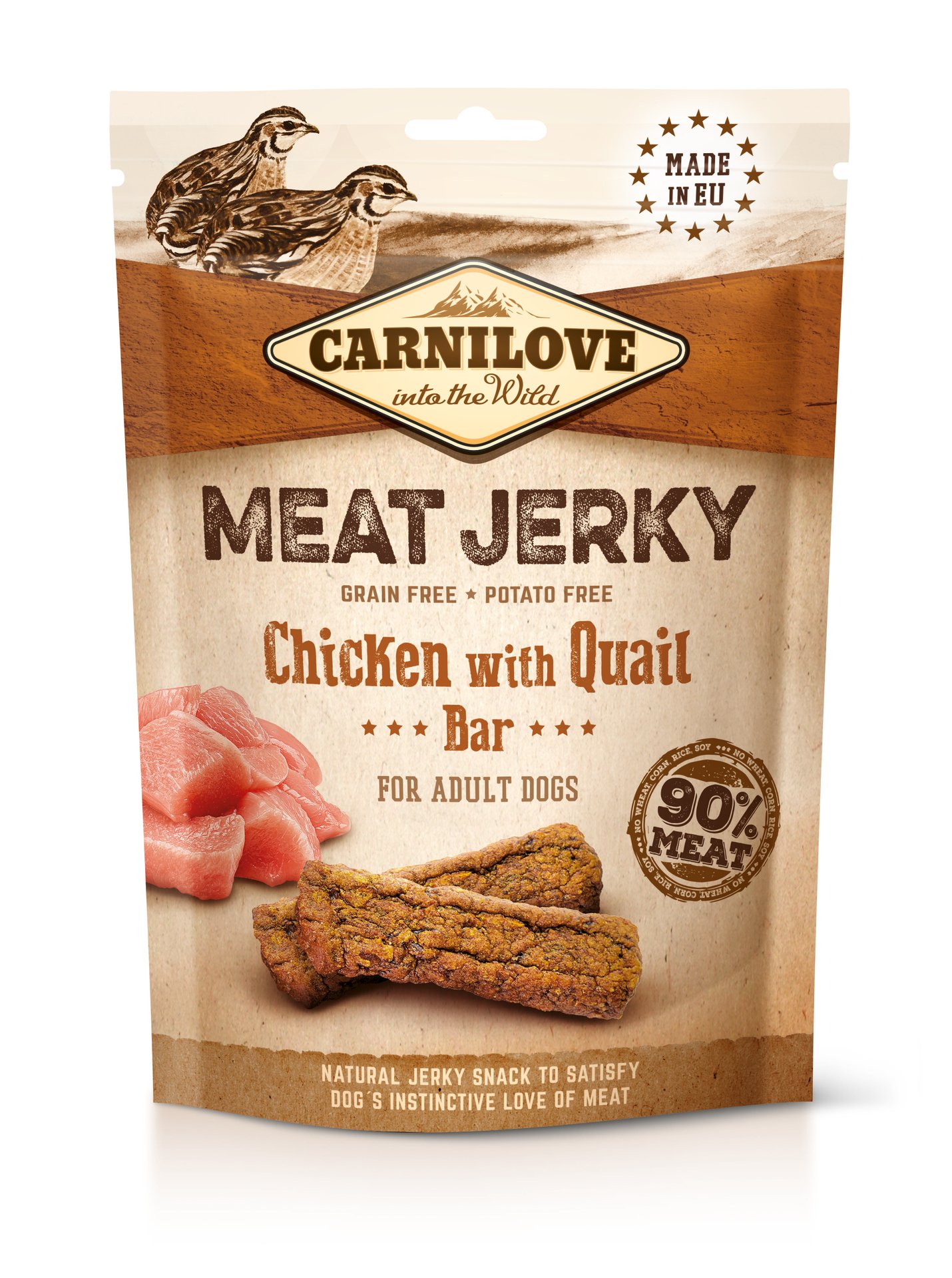 Carnilove Jerky Chicken with Quail Bar 100 g