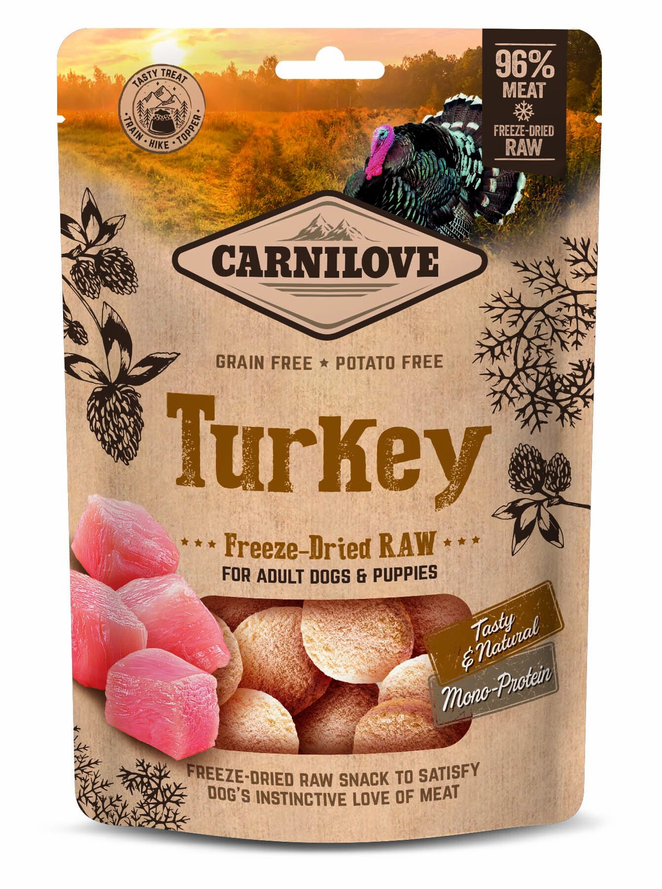 Carnilove Freeze-Dried Raw Snacks Turkey 60 g