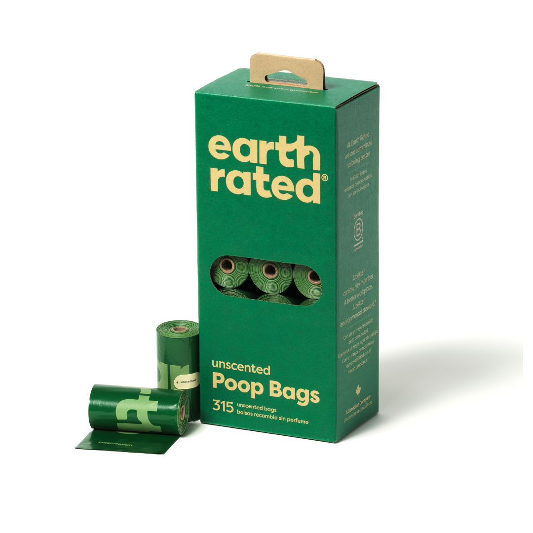 Earth Rated Hundbajspåsar Refill Oparfymerade 21 x 15 st