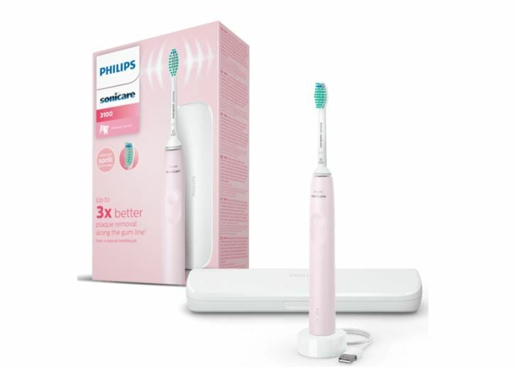 Philips Sonicare 3100 Series & Resefodral Rosa 1 st