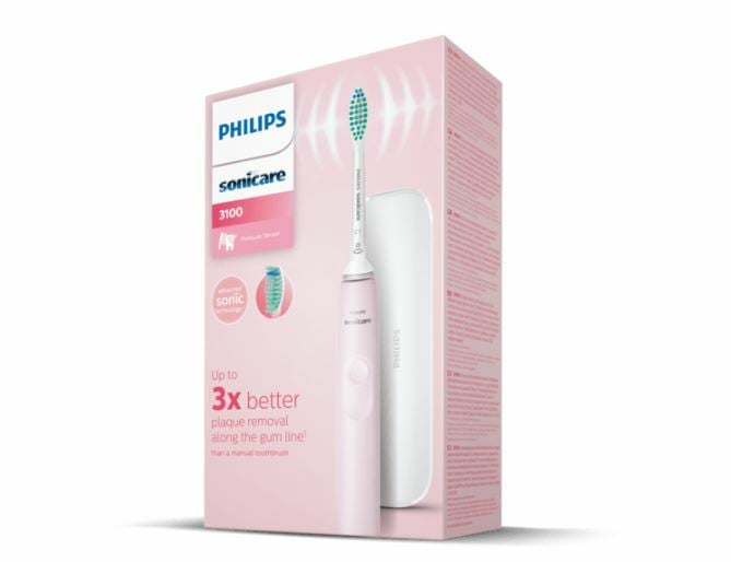 Philips Sonicare 3100 Series & Resefodral Rosa 1 st