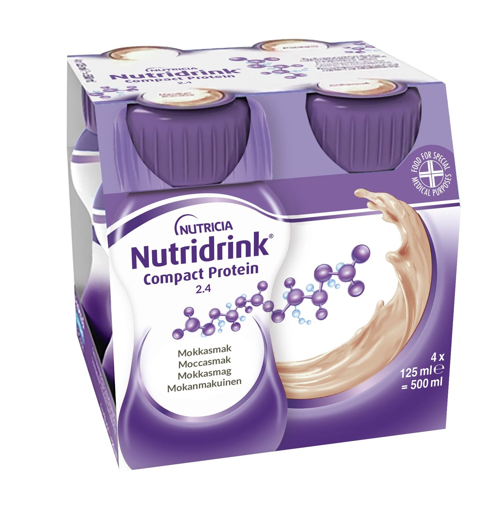 Nutridrink Compact Protein Moccasmak 4 x 125 ml