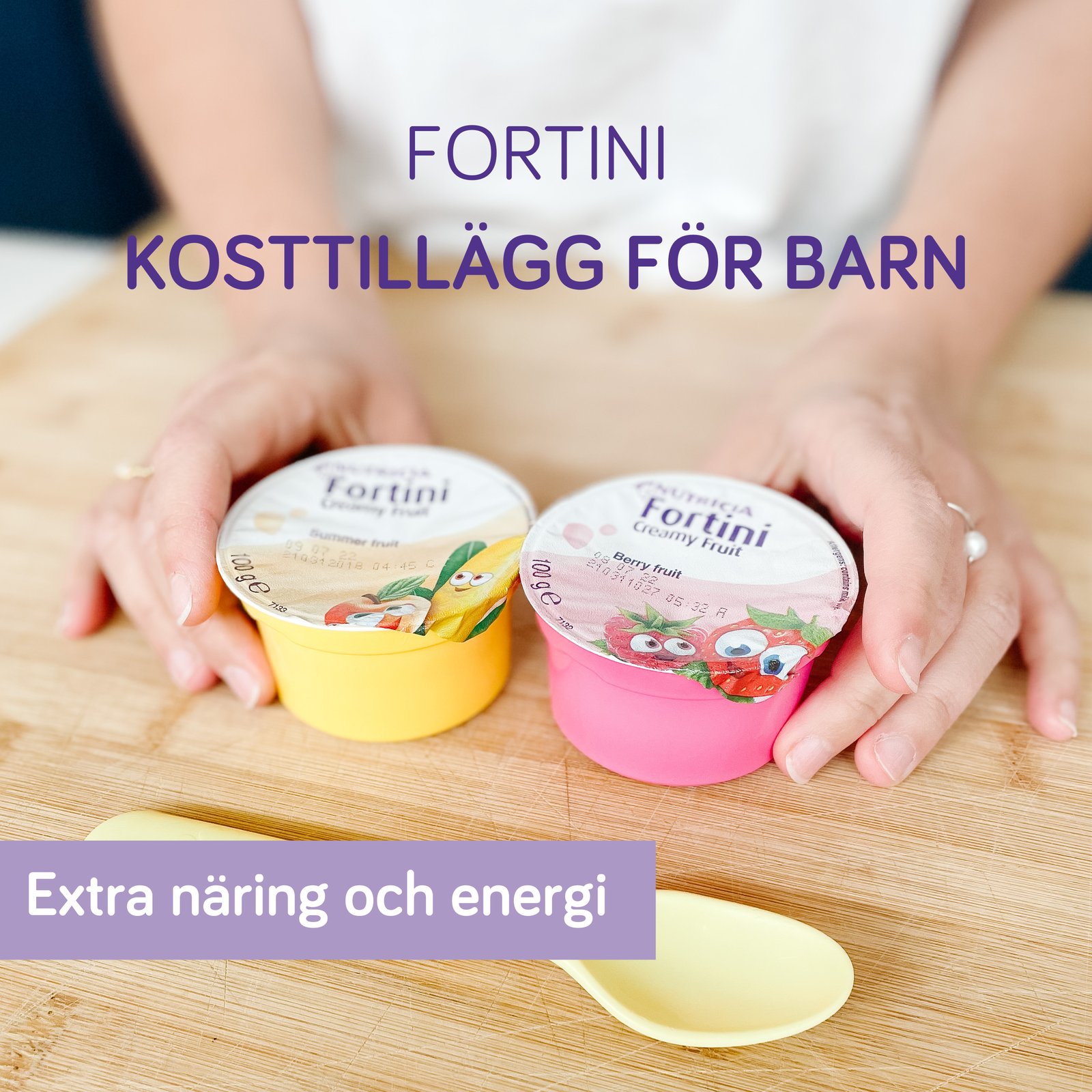 Nutricia Fortini Creamy Fruit Bär & Frukt 4 x 100 g