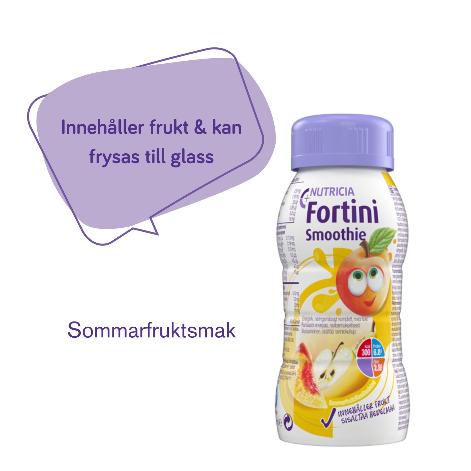 Nutricia Fortini Smoothie Sommarfrukt Näringsdryck för barn 200 ml