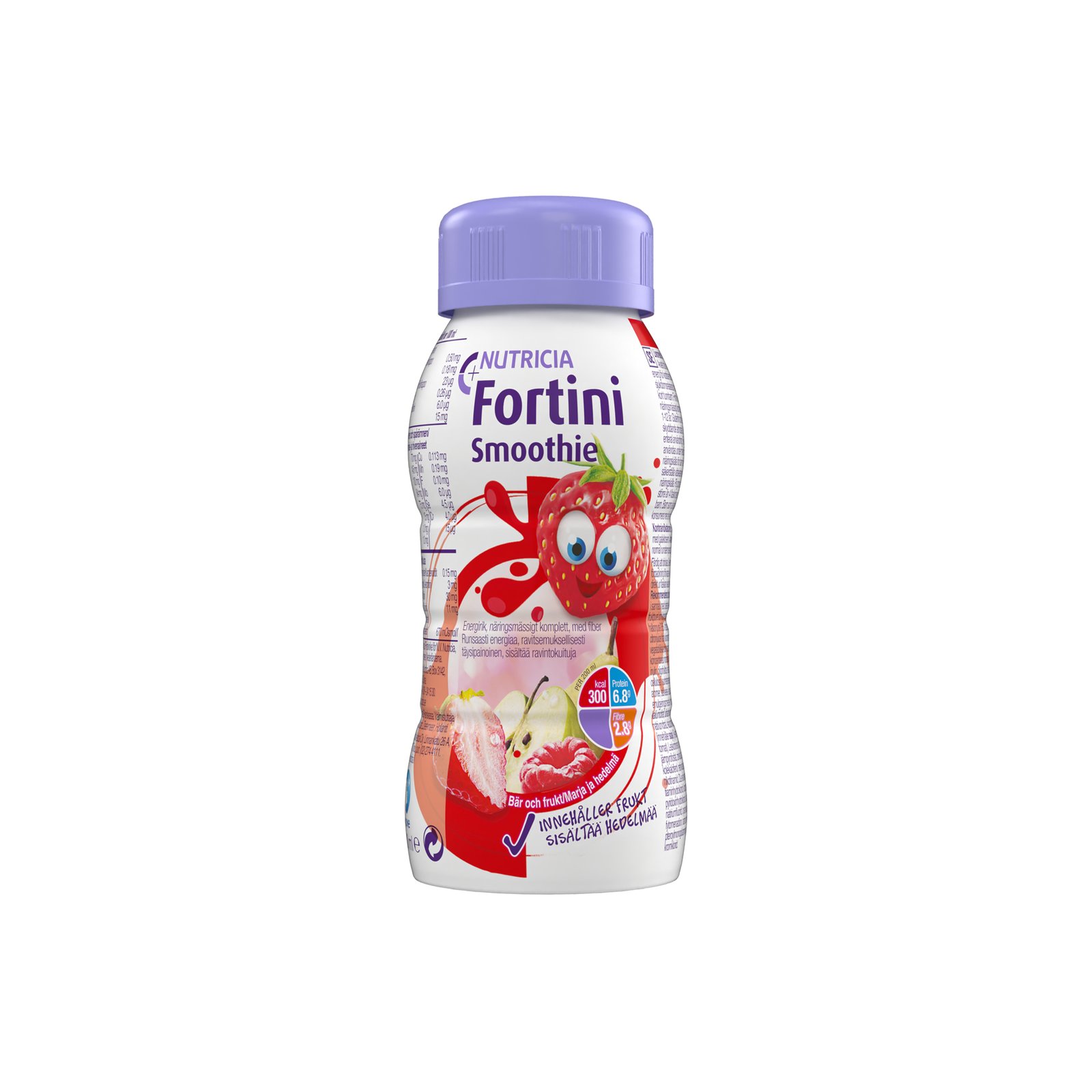 Nutricia Fortini Smoothie Bär & Frukt Näringsdryck för barn 200 ml