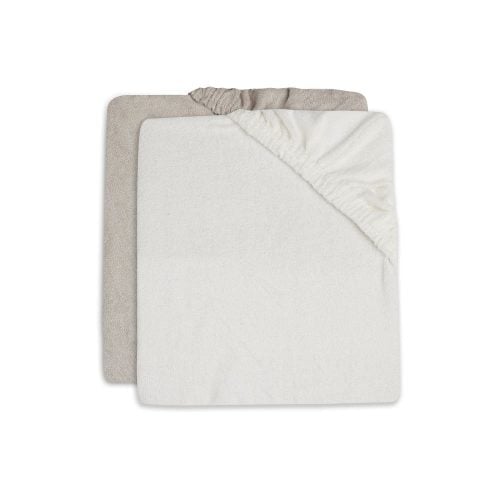 Jollein Skötbäddsöverdrag 50x70cm Ivory/Nougat  2-pack