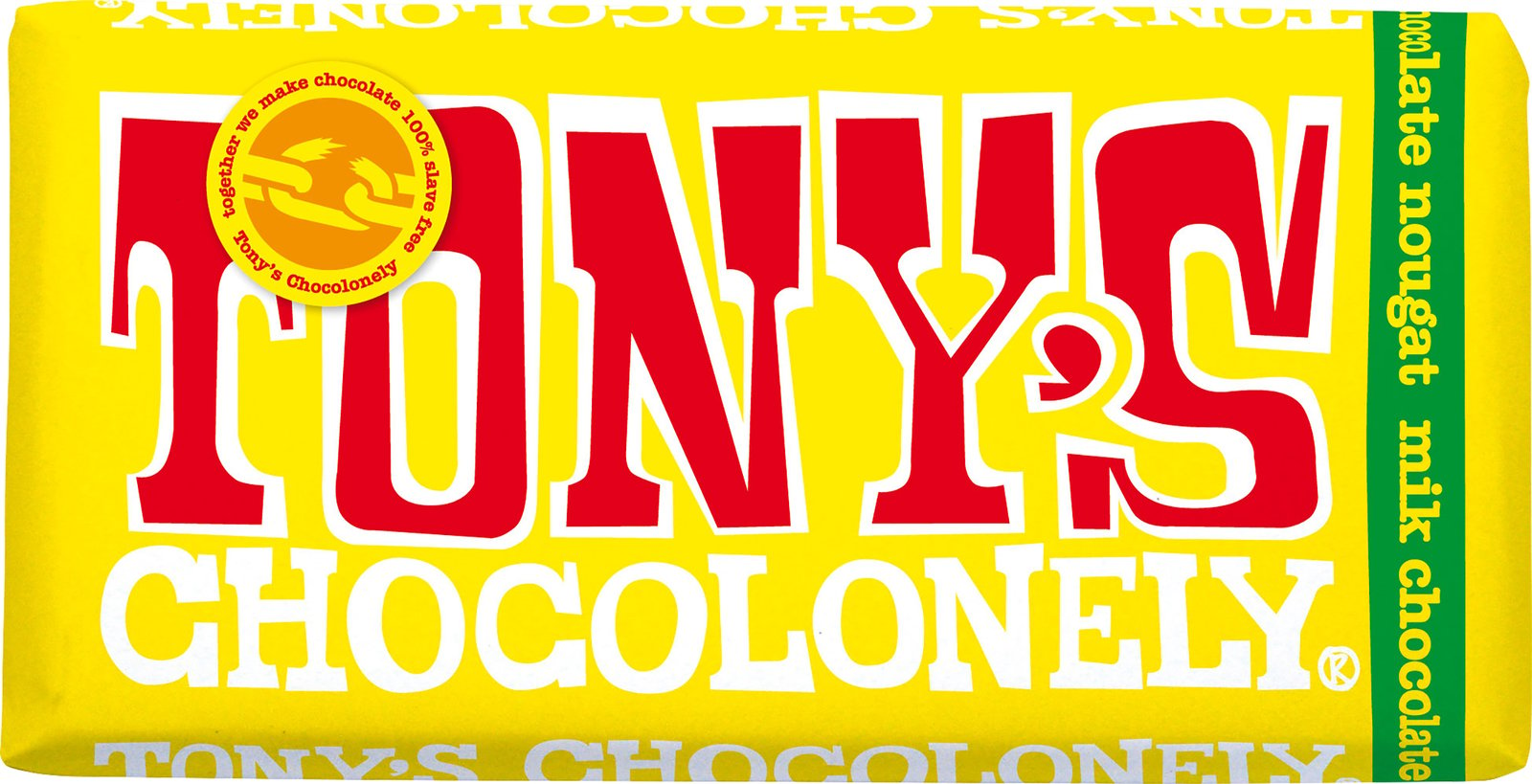Tony´s Chocolonely Choklad Ljus Nougat 180g