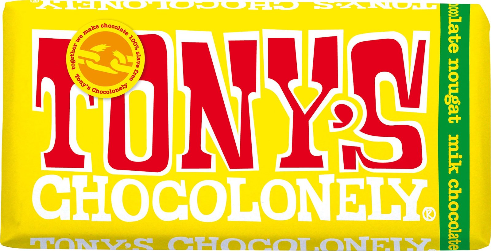 Tony´s Chocolonely Choklad Ljus Nougat 180g