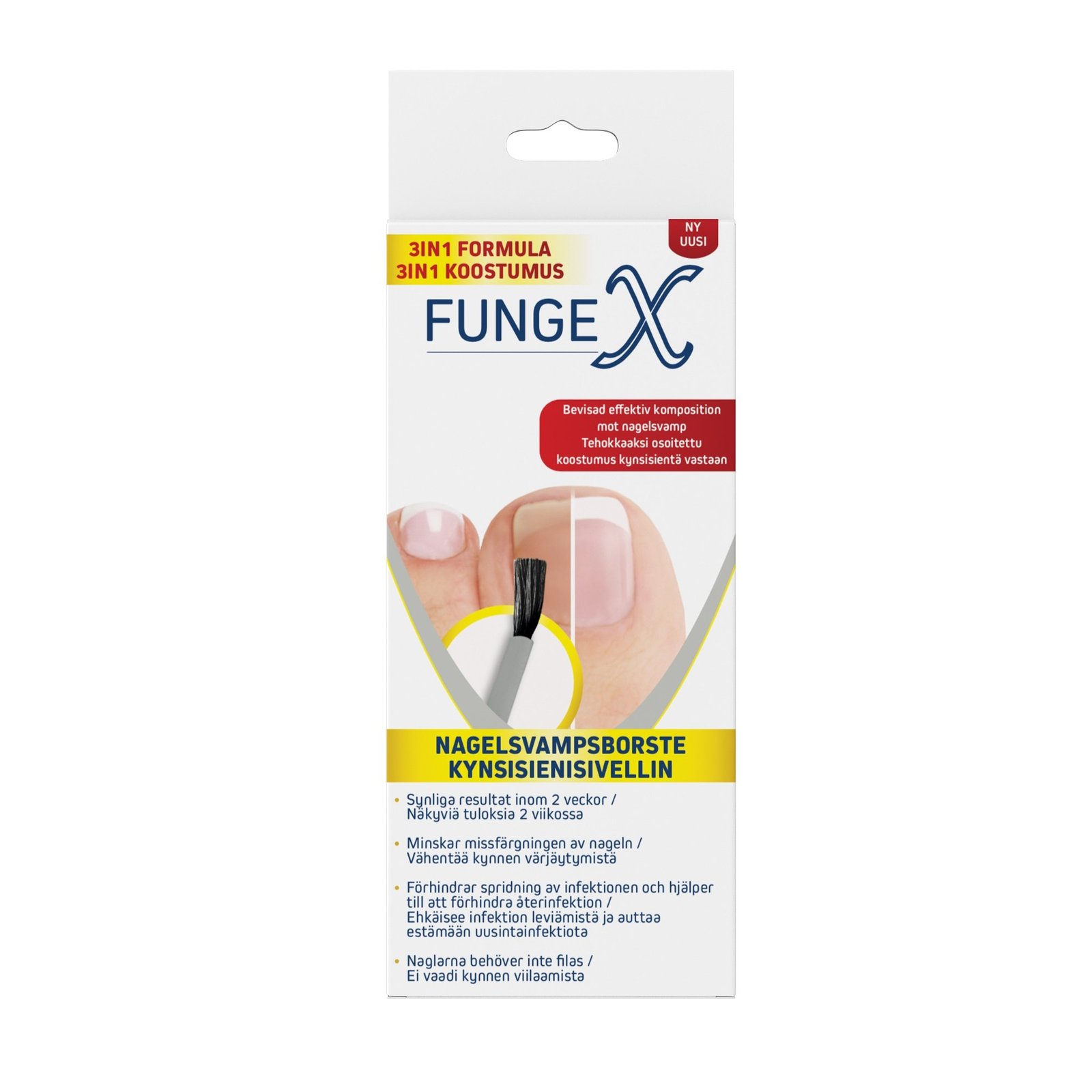 FungeX Nagelsvampspensel 3i1 5 ml