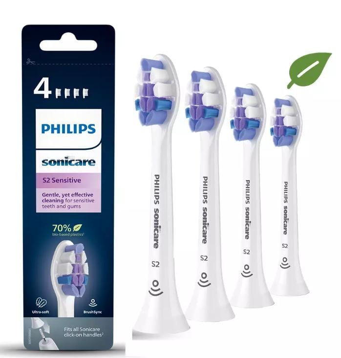 Philips Sonicare S2 Sensitive Tandborsthuvuden Vit 4 st