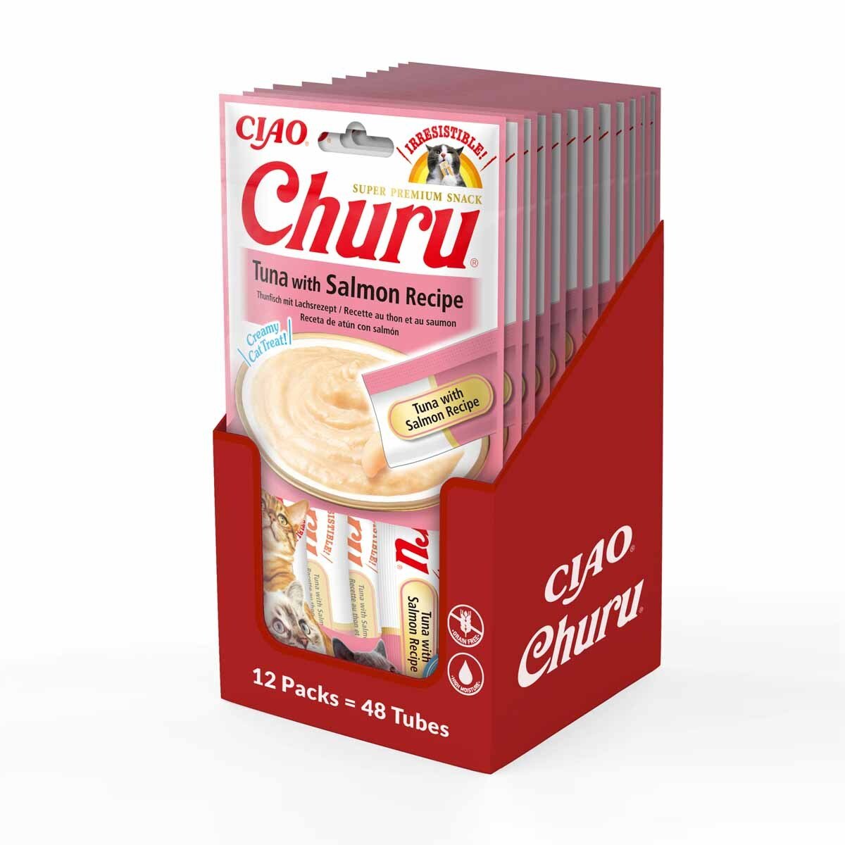Churu Cat Tuna with Salmon 4 st