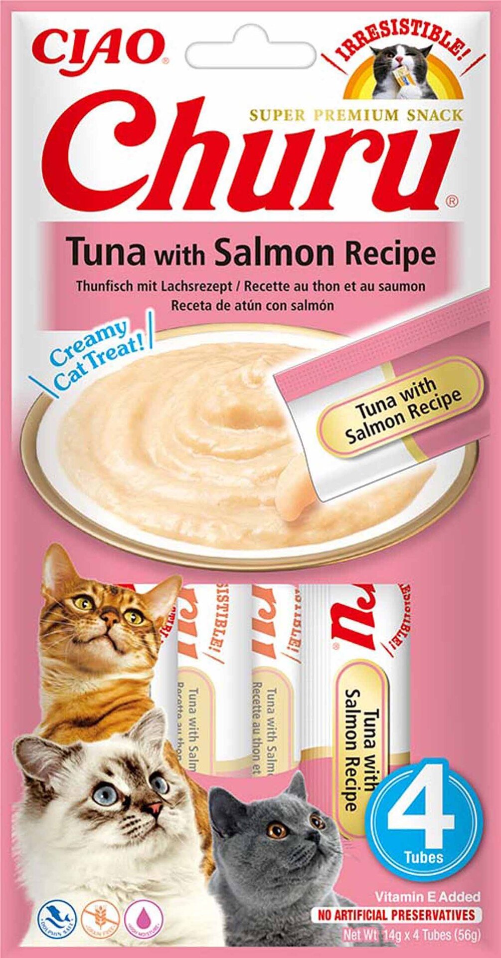 Churu Cat Tuna with Salmon 4 st