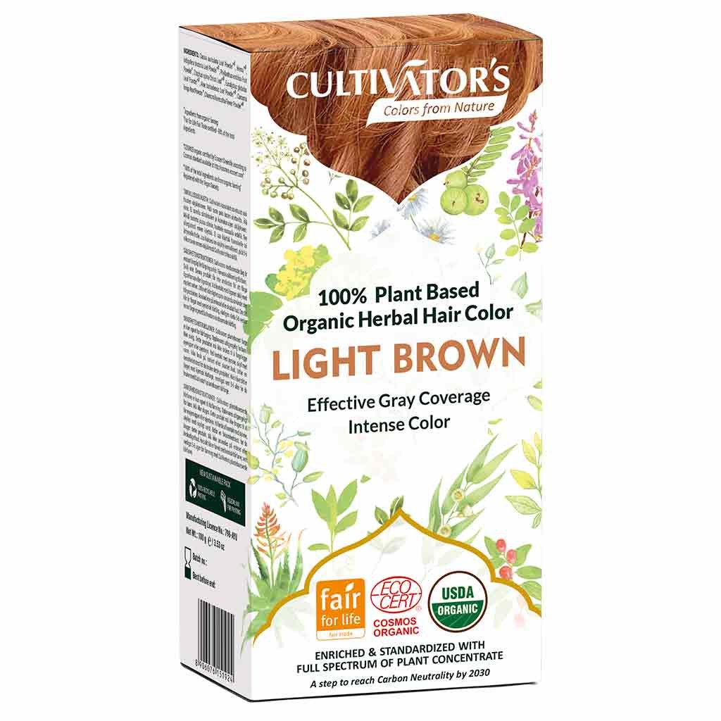 Cultivator's Organic Herbal Hair Color Light Brown 1 st