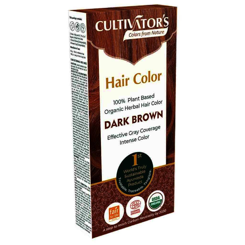 Cultivator's Organic Herbal Hair Color Dark Brown 1 st