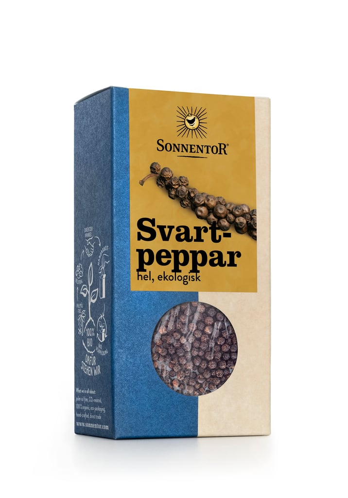 Sonnentor Svartpeppar Hel 55 g