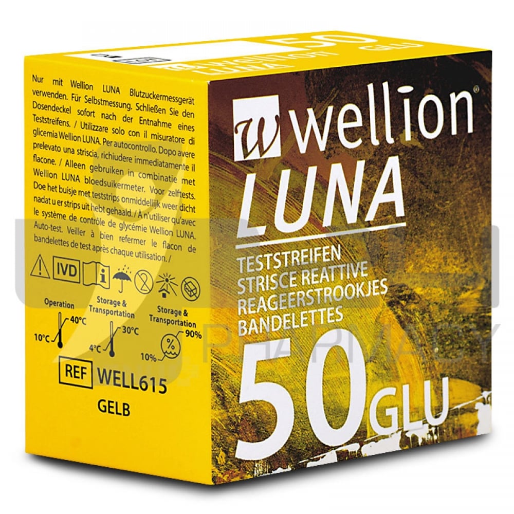 Wellion Luna Teststickor Glukos 50 st