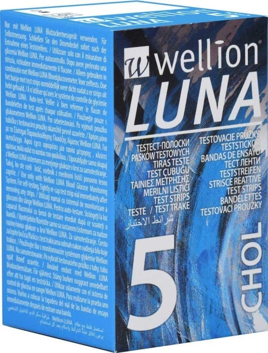 Wellion LUNA Kolesterol Teststickor 5 st