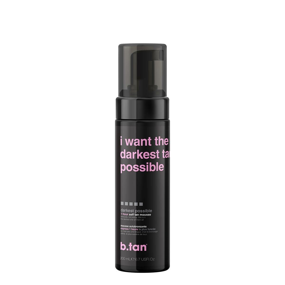 b.tan I Want The Darkest Tan Possible Self Tan Mousse 200 ml