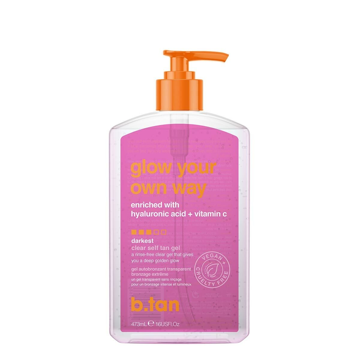 b.tan Glow Your Own Way Clear Self Tan Gel 473 ml