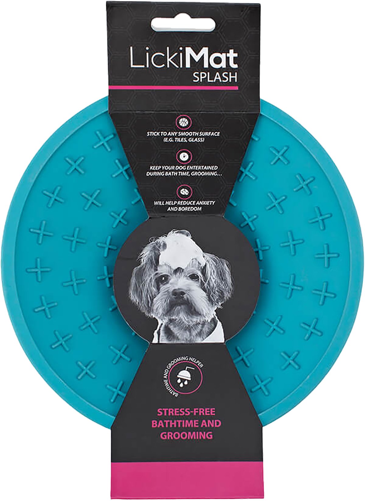 LickiMat Hundskål Splash Ljusblå 19 cm