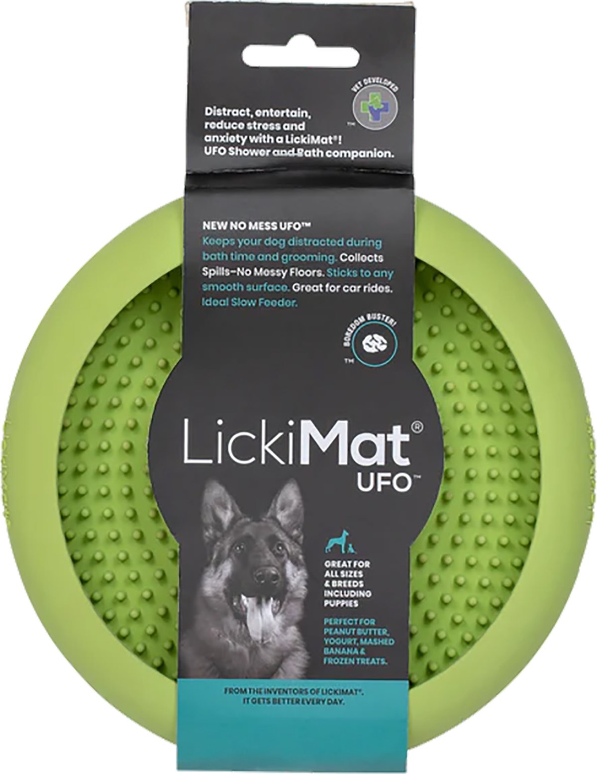 LickiMat Hundskål Ufo Grön