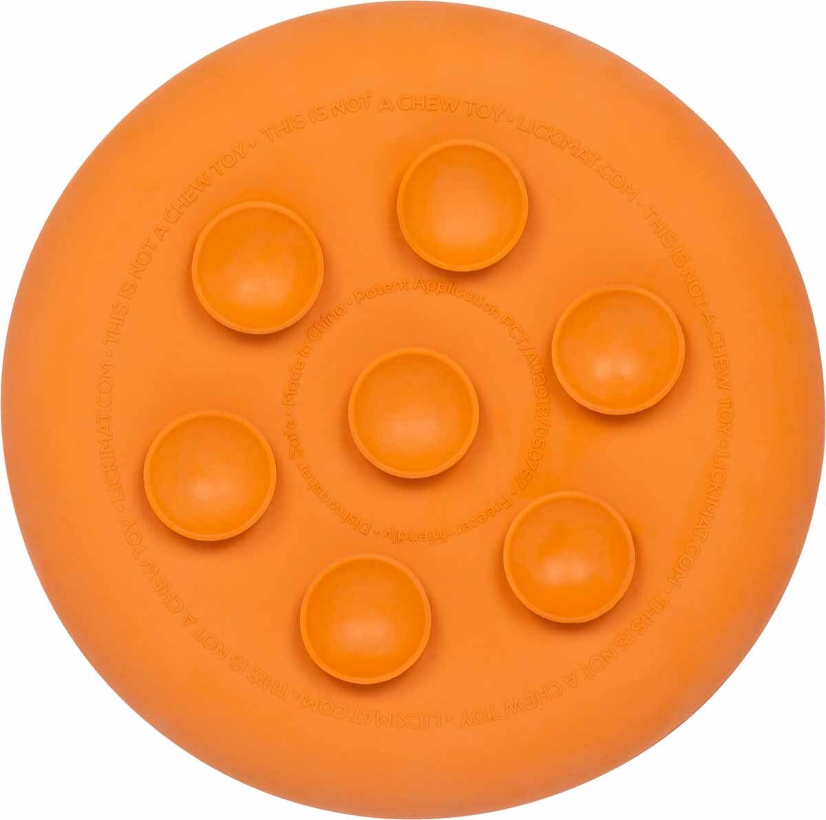 LickiMat Hundskål Ufo Orange