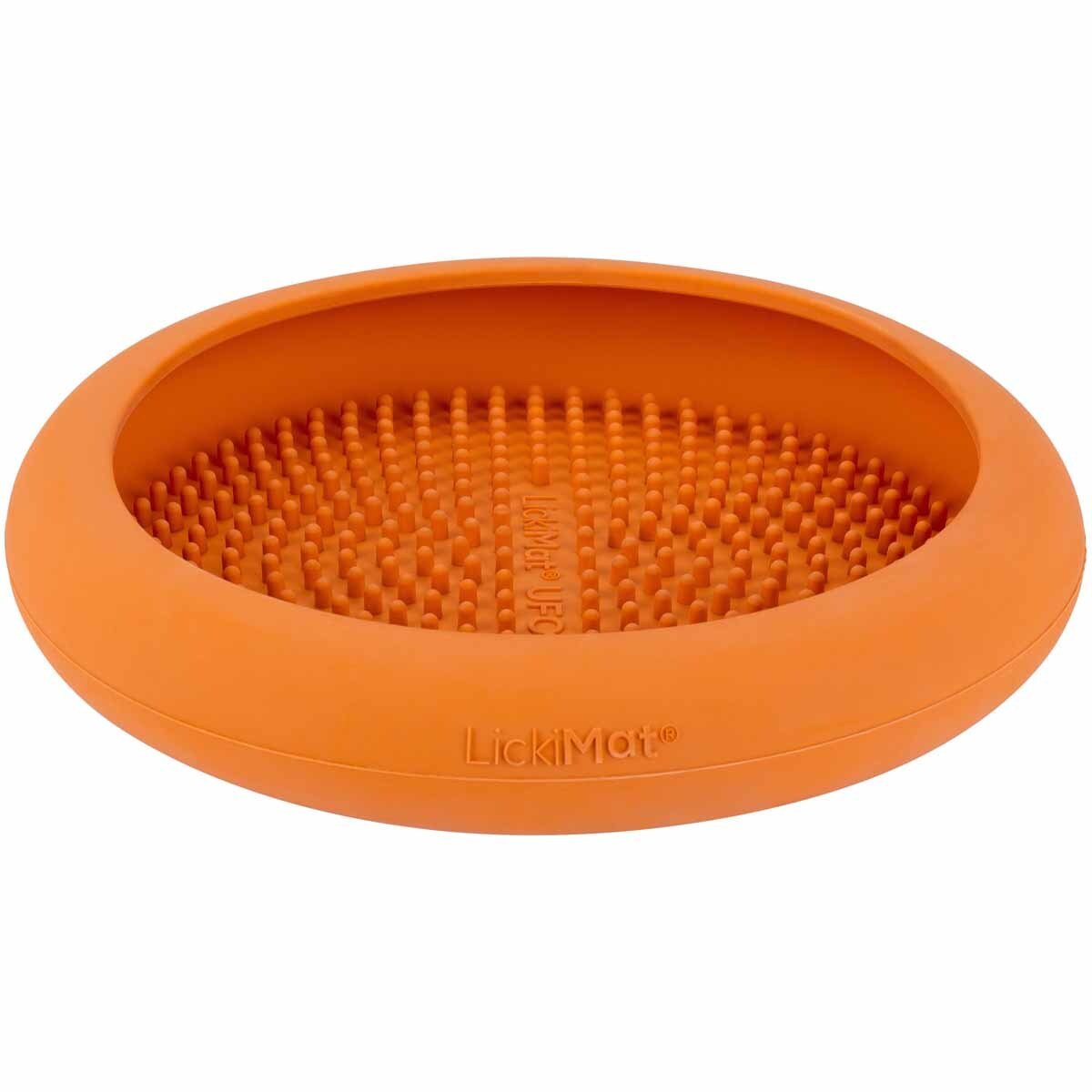 LickiMat Hundskål Ufo Orange