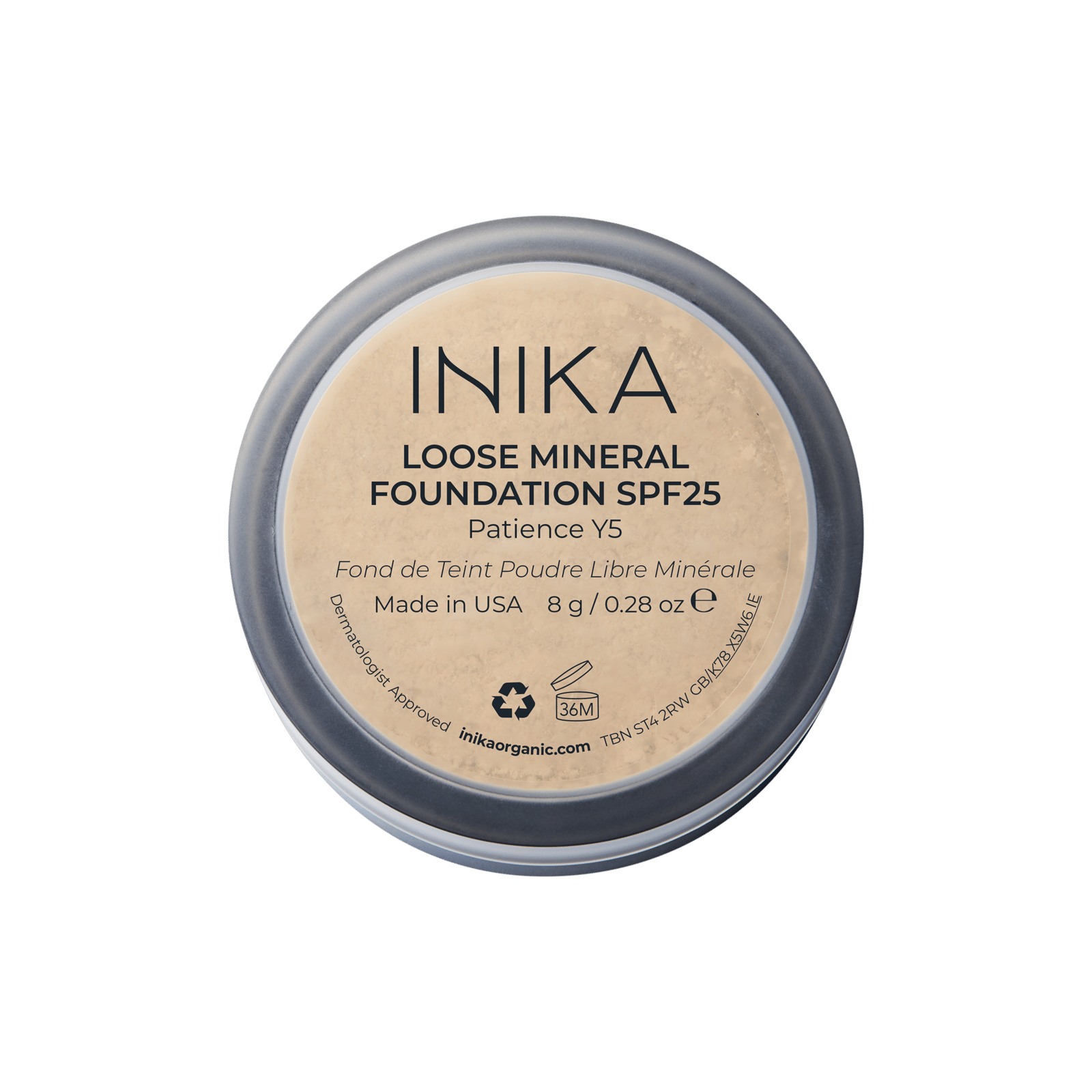 INIKA ORGANIC Loose Mineral Foundation SPF25 Patience 8g