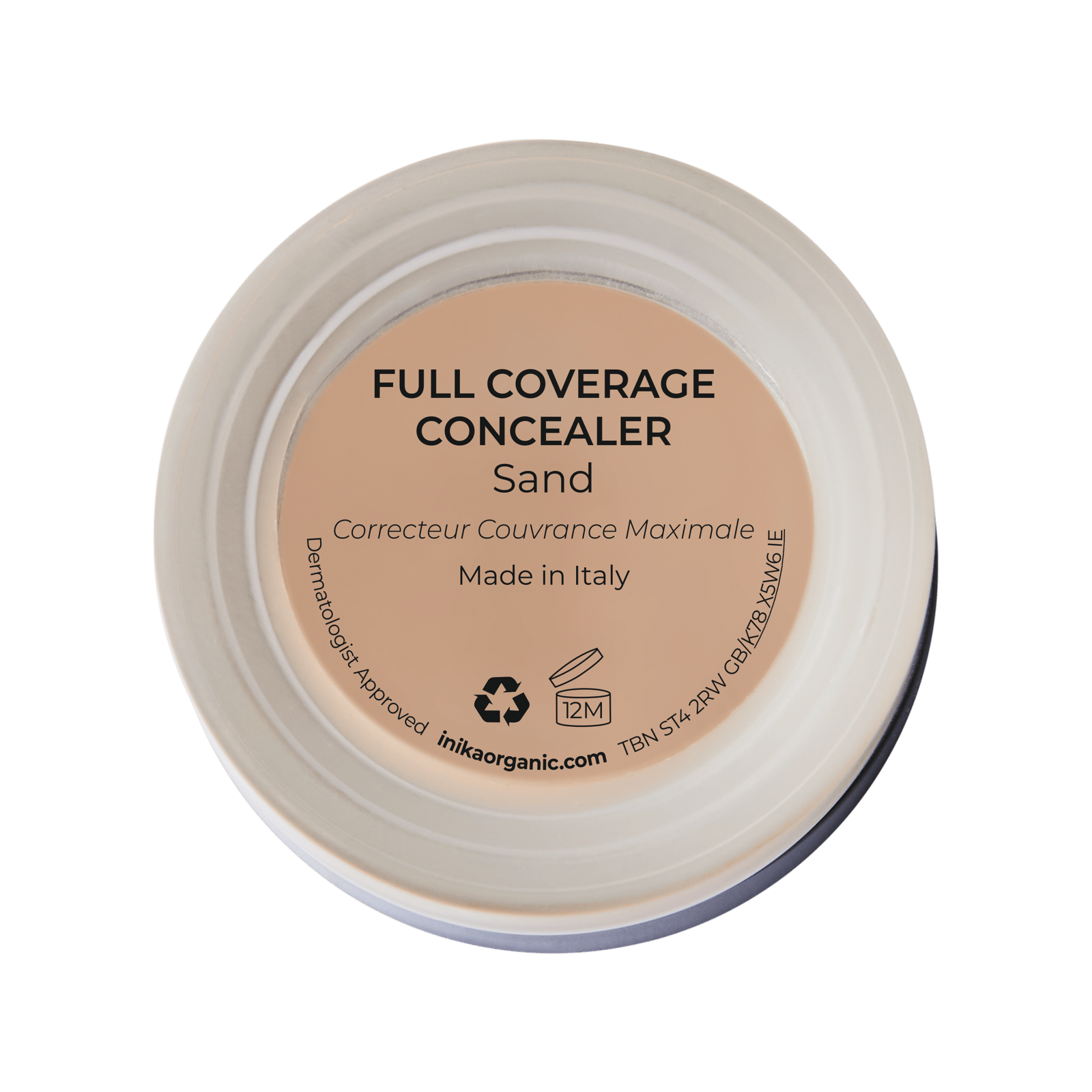 INIKA ORGANIC Full Coverage Concealer Sand 3,5g