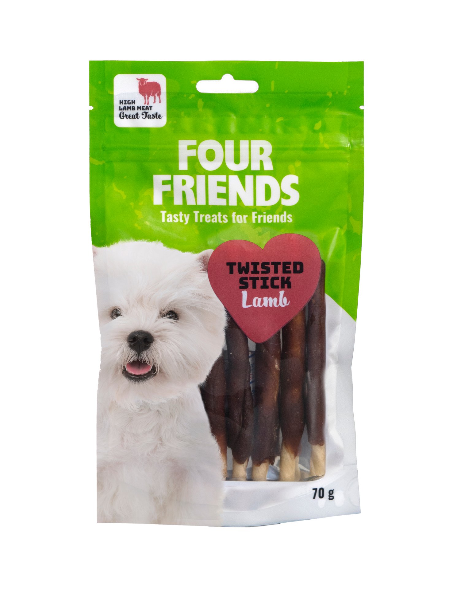 Fourfriends Twisted Stick Lamb 12,5 cm 7 st