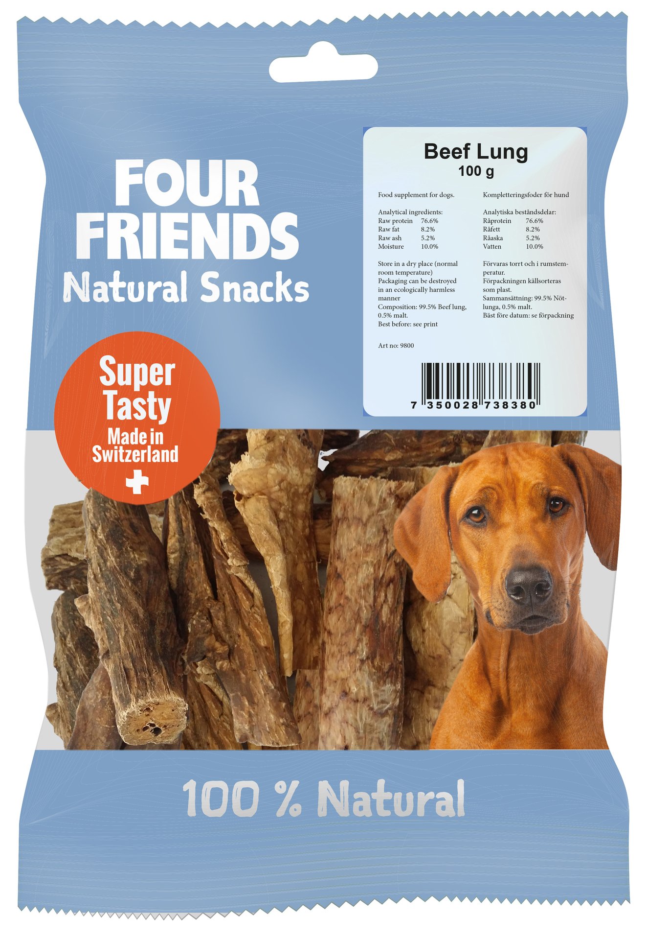 Fourfriends  Beef Lung 100 g