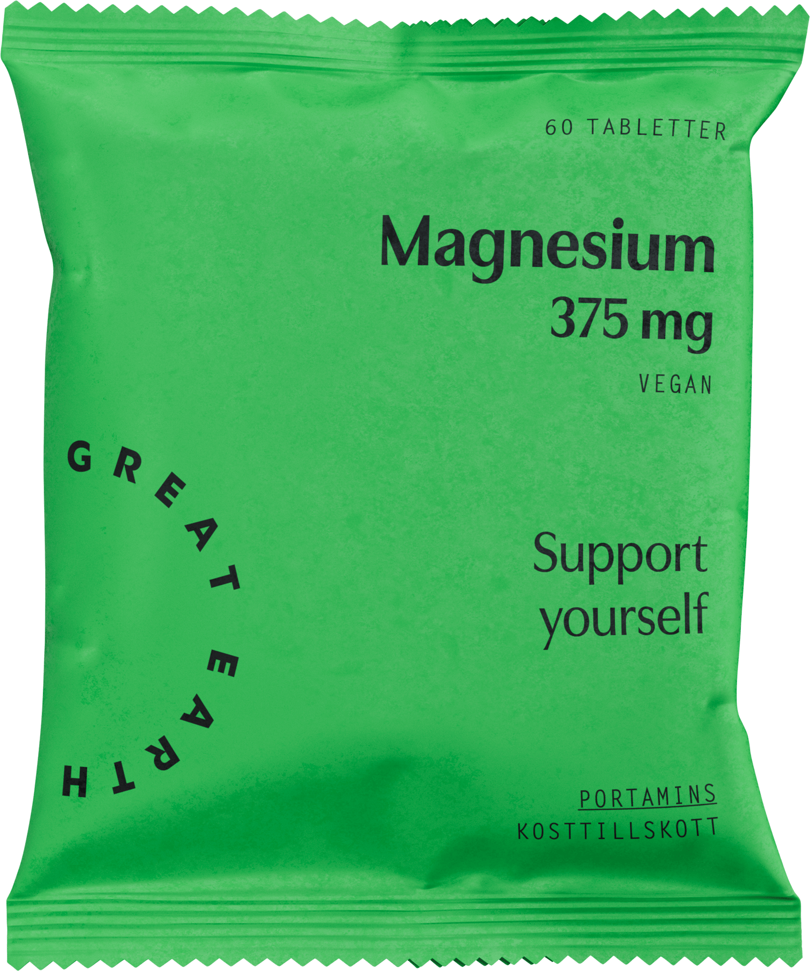 Great Earth Magnesium 375 mg Refill 60 tabletter