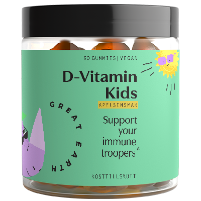 Great Earth D-Vitamin Kids 60 tuggtabletter