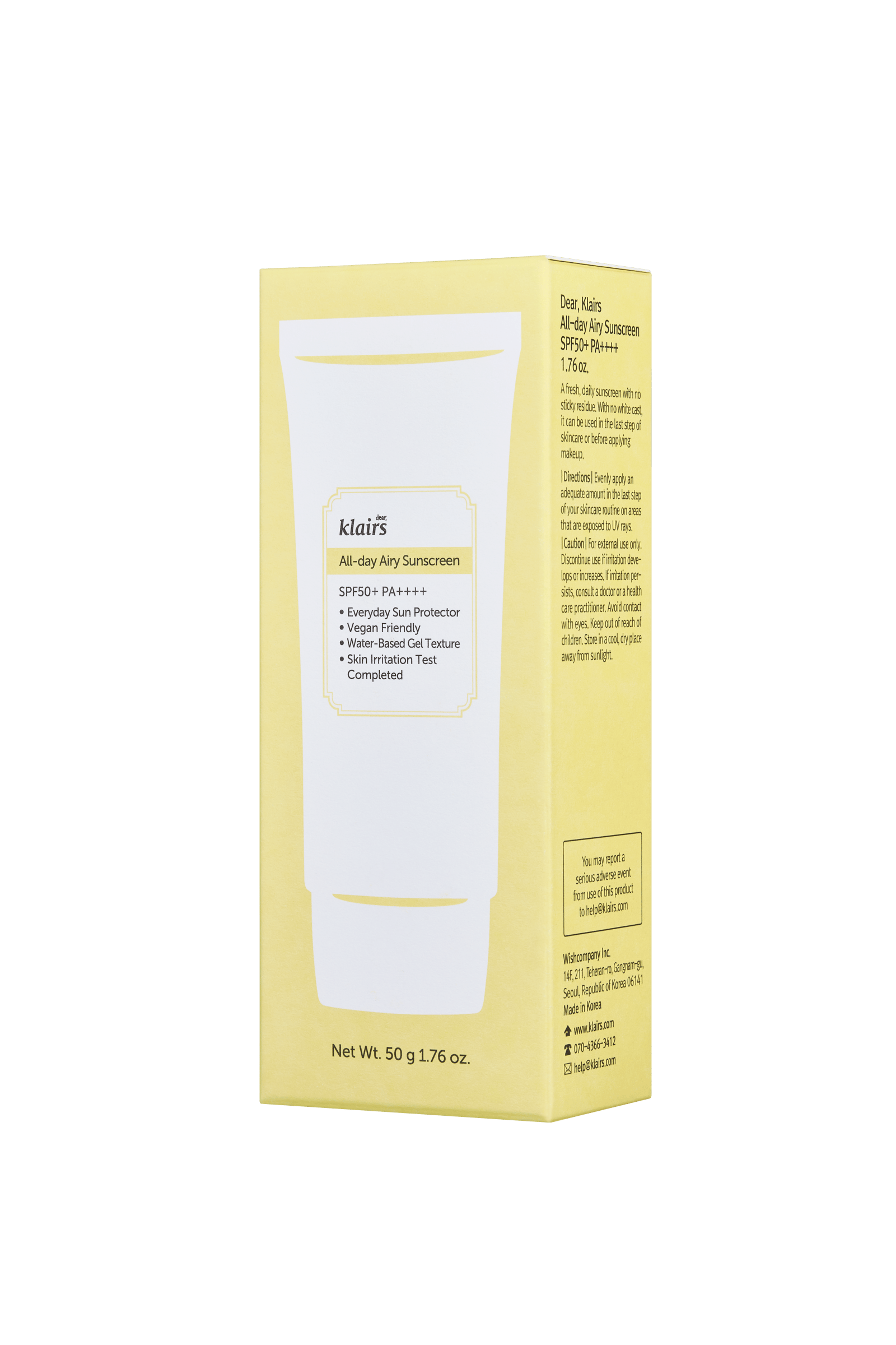 Klairs All-day Airy Sunscreen 50 ml