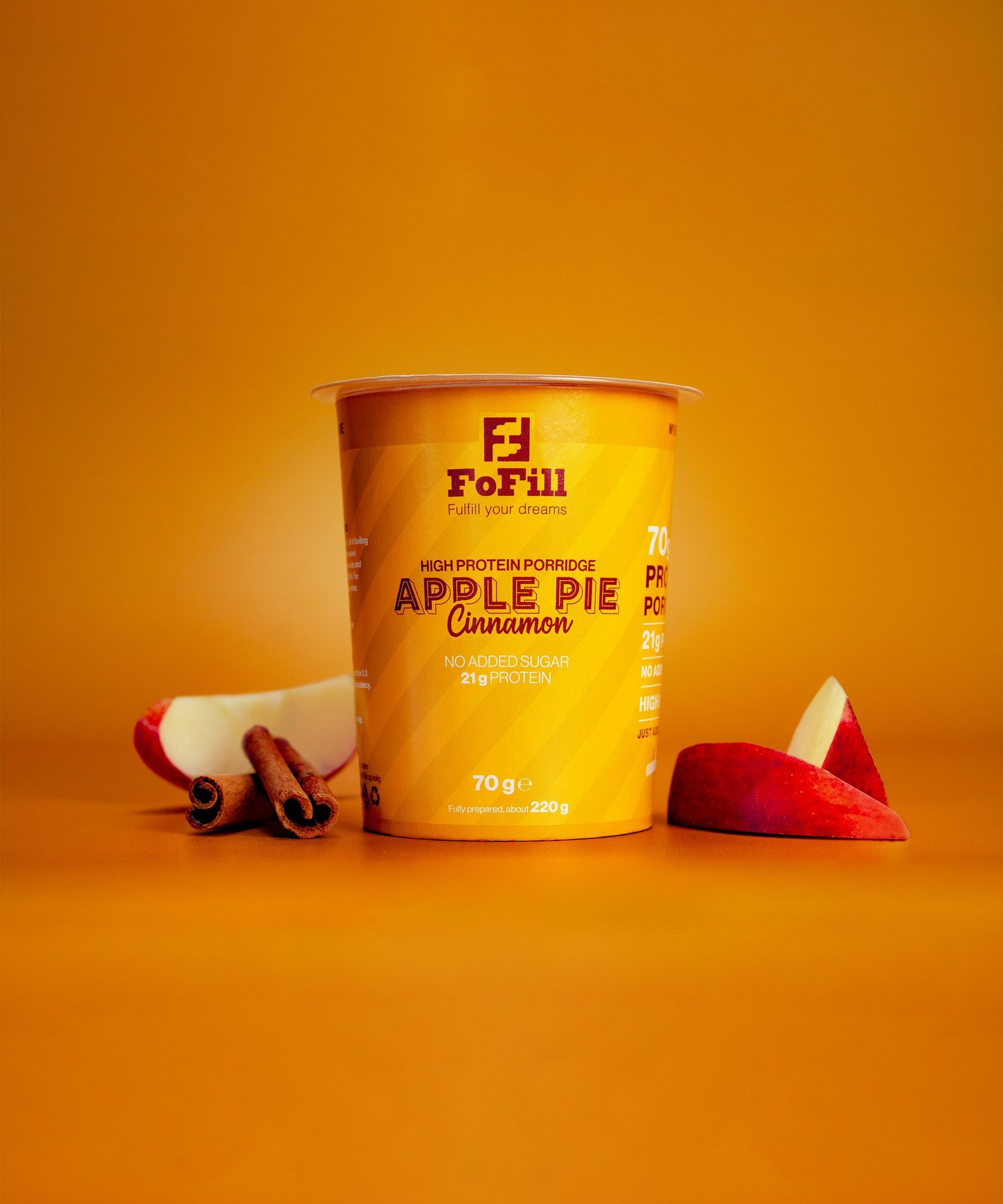 FoFill Apple Pie Cinnamon Proteingröt 70g