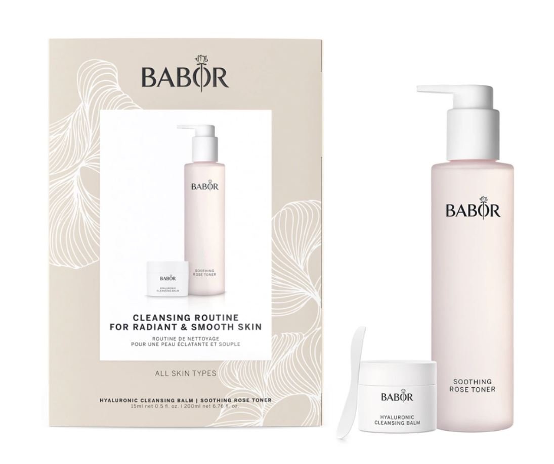 BABOR Hyaluronic Cleansing Balm & Soothing Rose Toner