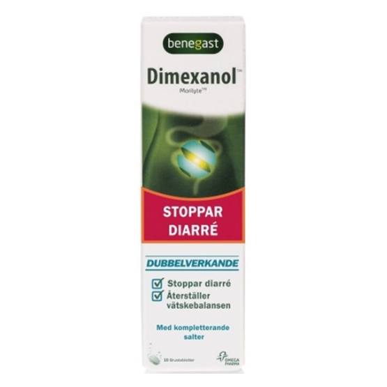 Benegast Dimexanol Mot Diarré 10 Brustabletter