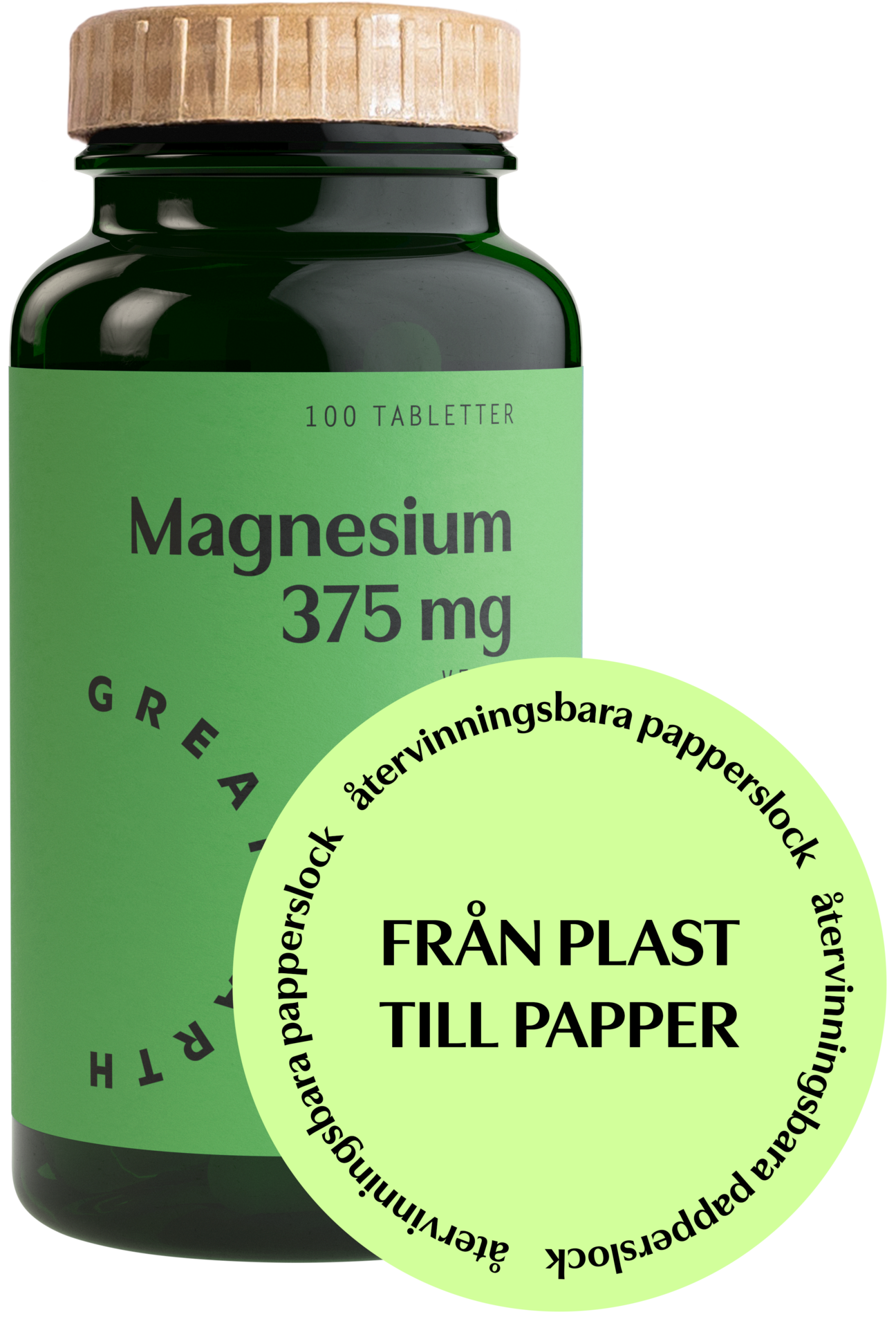 Great Earth Magnesium 375mg 100 tabletter