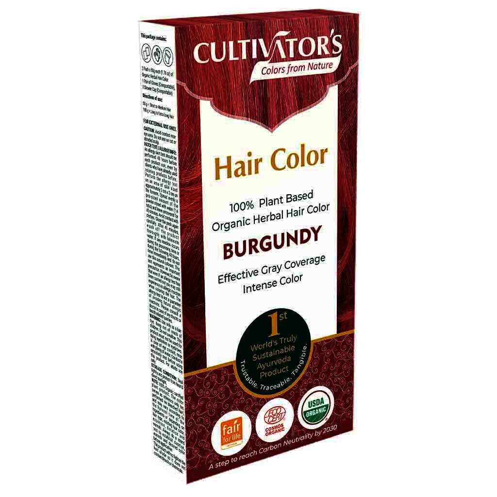 Cultivator's Organic Herbal Hair Color Burgundy 1 st
