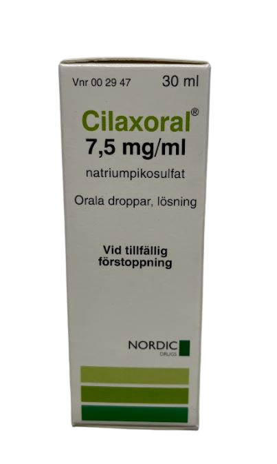 Cilaxoral orala droppar, lösning 7,5 mg/ml 30 ml