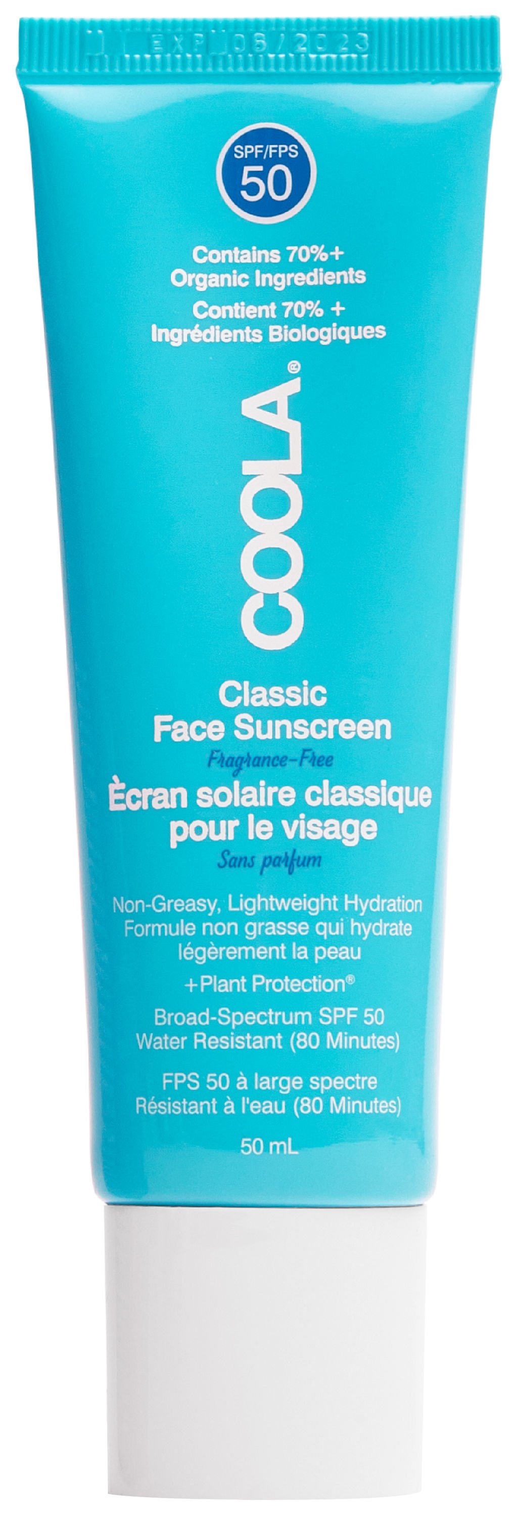 COOLA Classic Face Lotion SPF 50 Fragrance-Free 50ml