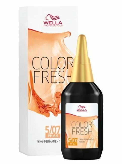 Wella Professionals   Color Fresh 5/07 Light Brown Natural Brown 75 ml