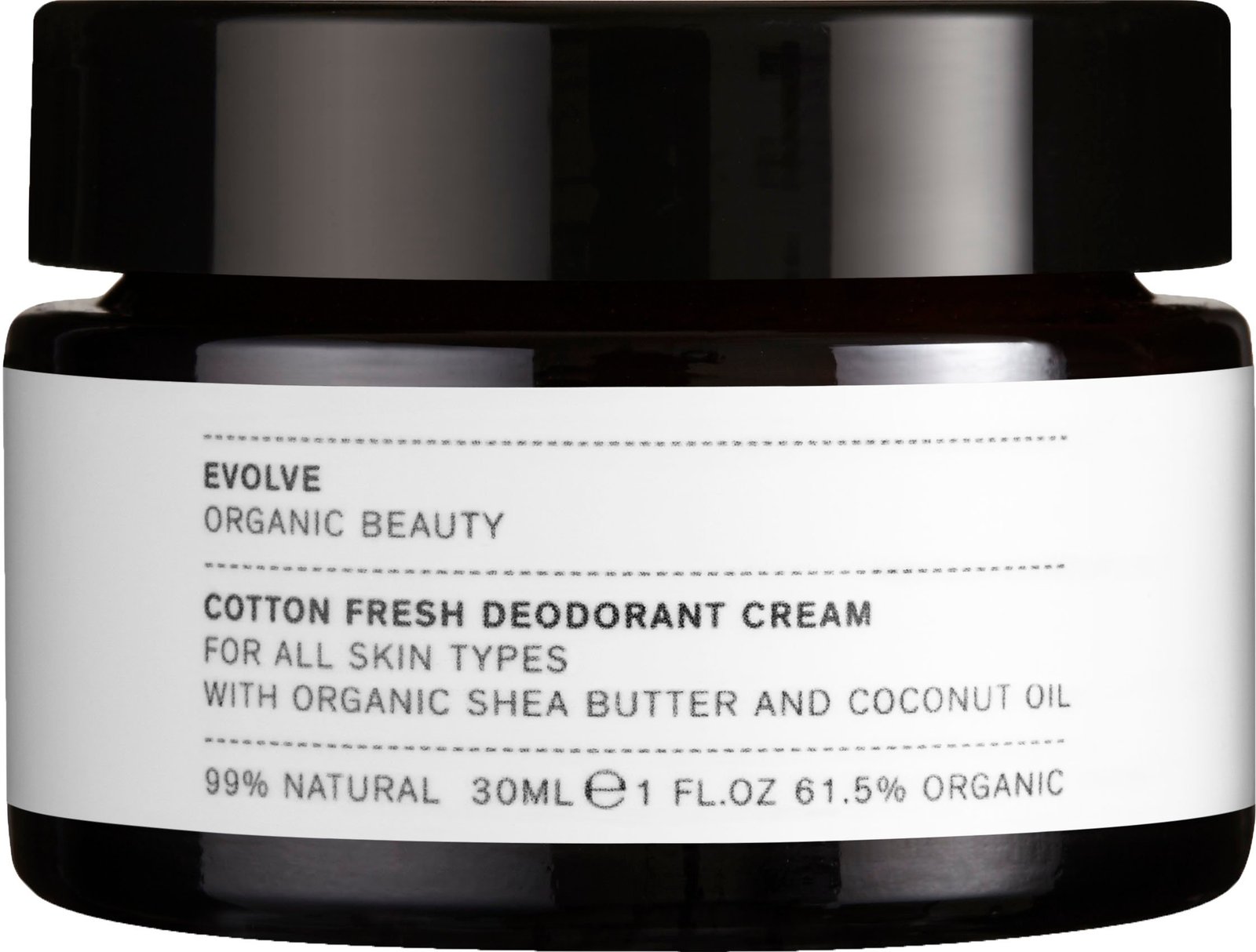 Evolve Organic Beauty Cotton Fresh Natural Deodorant Cream 30 ml
